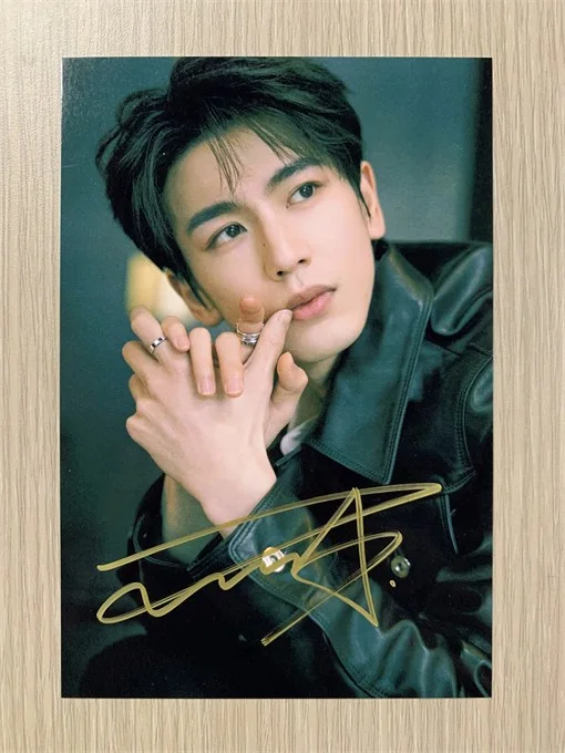 6" Zhang Linghe/张凌赫 Hand Signed Autographed Photo Autographs Collection Original, image 3