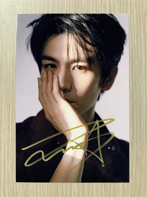 6" Zhang Linghe/张凌赫 Hand Signed Autographed Photo Autographs Collection Original, image 4