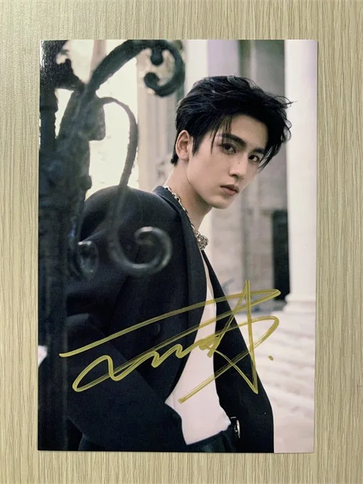 6" Zhang Linghe/张凌赫 Hand Signed Autographed Photo Autographs Collection Original, image 5