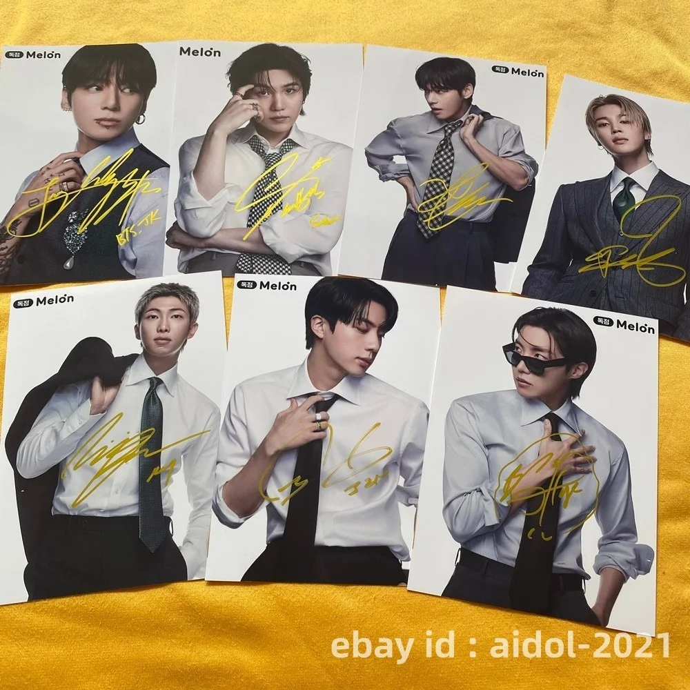 BTS ARIRANG JK JUNG KOOK V SUGA JIN JIMIN Autographed Signed 5*7 K-POP 2026B, изображение 2