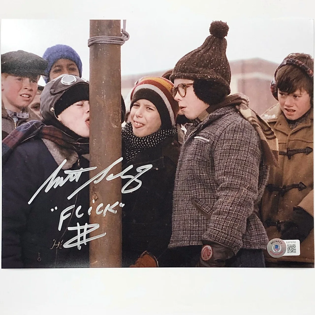 Scott Schwartz — Scott Schwartz "Flick" autograph signed A Christmas Story 8x10 photo BAS Beckett
