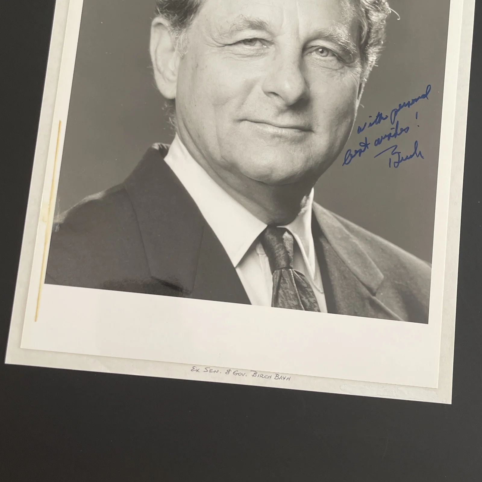 Governor Birch “Evan” Bayh, IN: Signed Political Leader Photo 8x10 “ / KSK, изображение 4