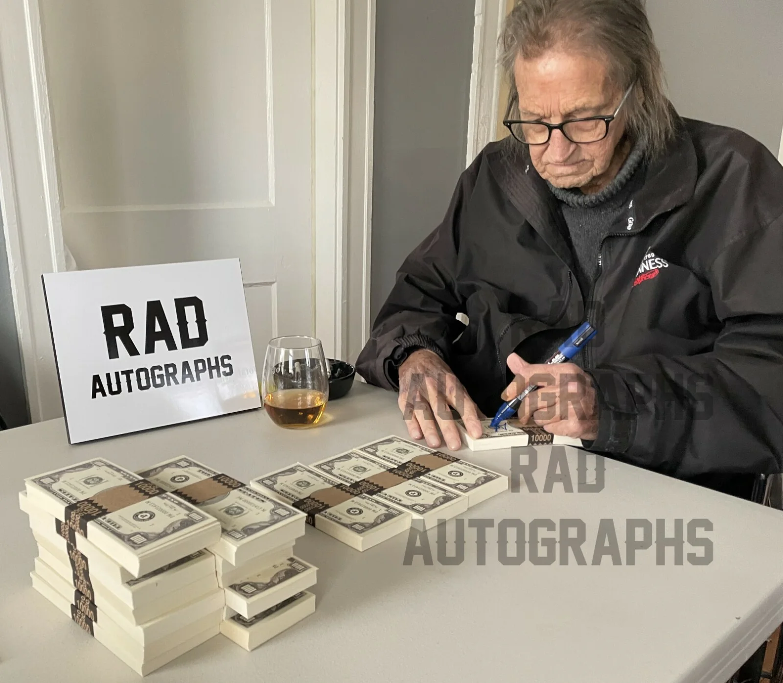 George Jung — George Jung Signed Movie Prop $10K Brick Of Money Blow Drug Smuggler Boston RAD, изображение 4
