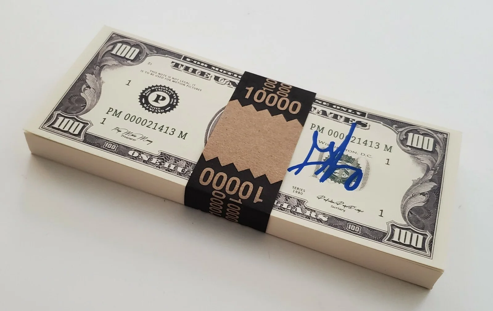 George Jung — George Jung Signed Movie Prop $10K Brick Of Money Blow Drug Smuggler Boston RAD, изображение 5