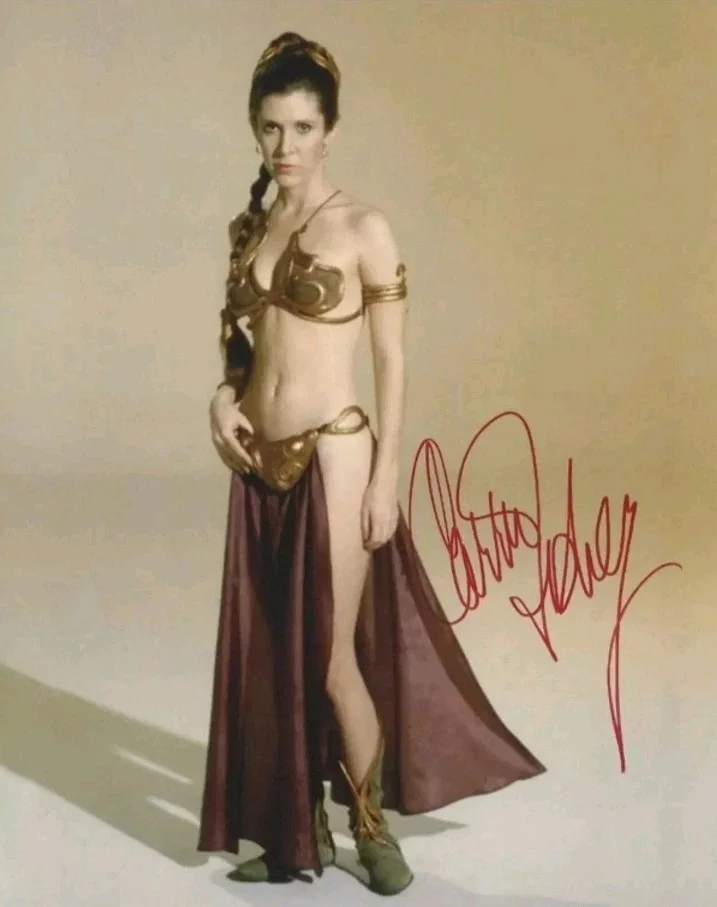CARRIE FISHER — STAR WARS CARRIE FISHER 8.5X11 SIGNED PHOTO PRINCESS LEIA AUTOGRAPH POSTER