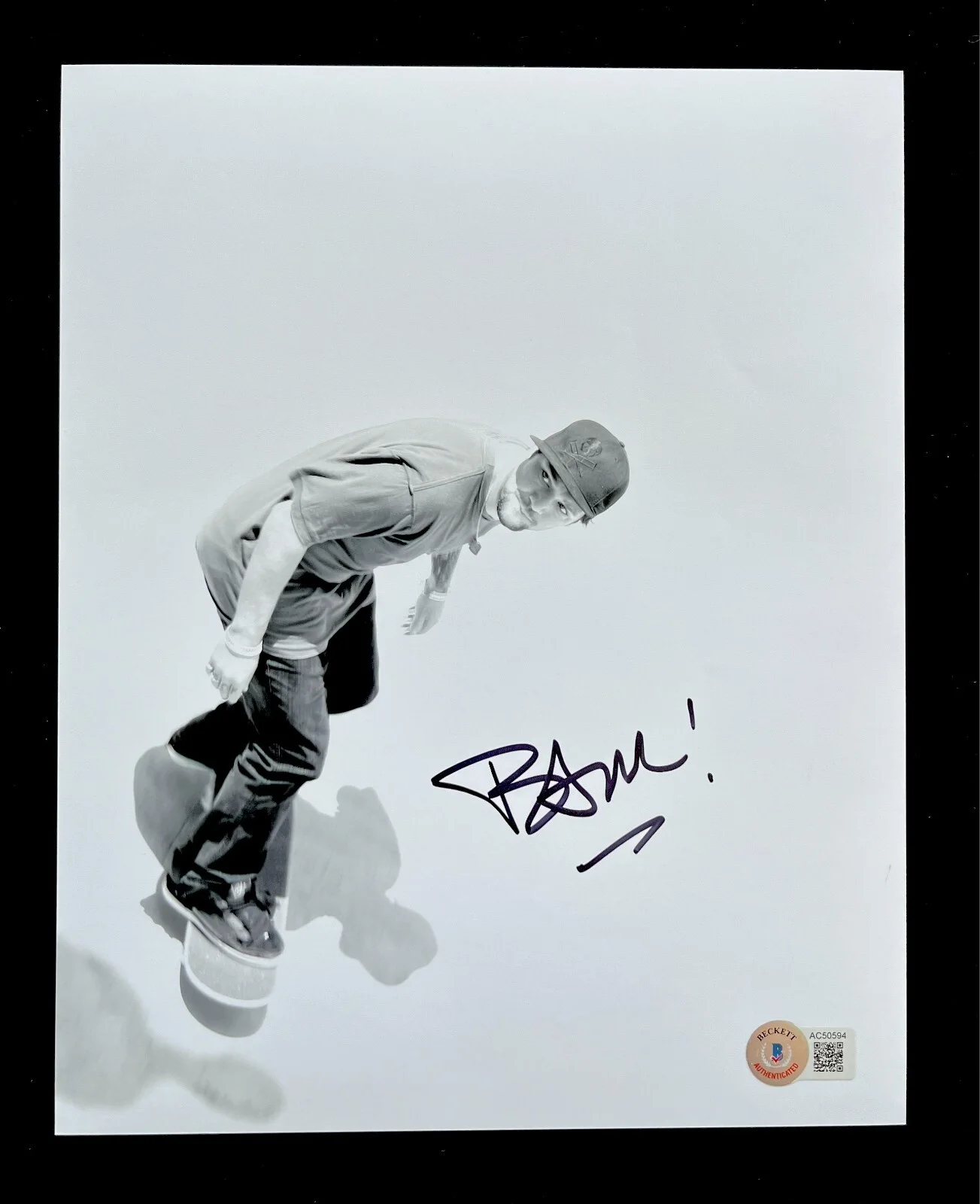 NATASHA LYONNE — BAM MARGERA JACKASS VIVA LA BAM HAND SIGNED 8X10 PHOTO BECKETT COA.