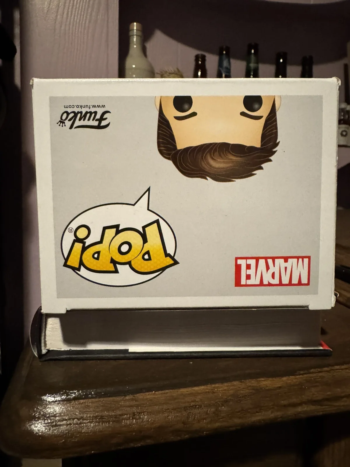 Sebastian Stan signed Winter Soldier Funko Pop! 701 autograph ~ Beckett BAS WIT, image 2