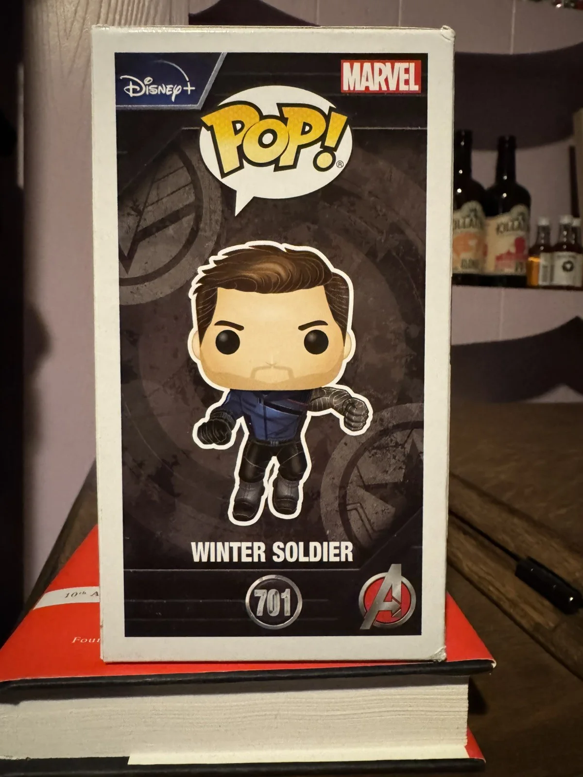 Sebastian Stan signed Winter Soldier Funko Pop! 701 autograph ~ Beckett BAS WIT, image 5