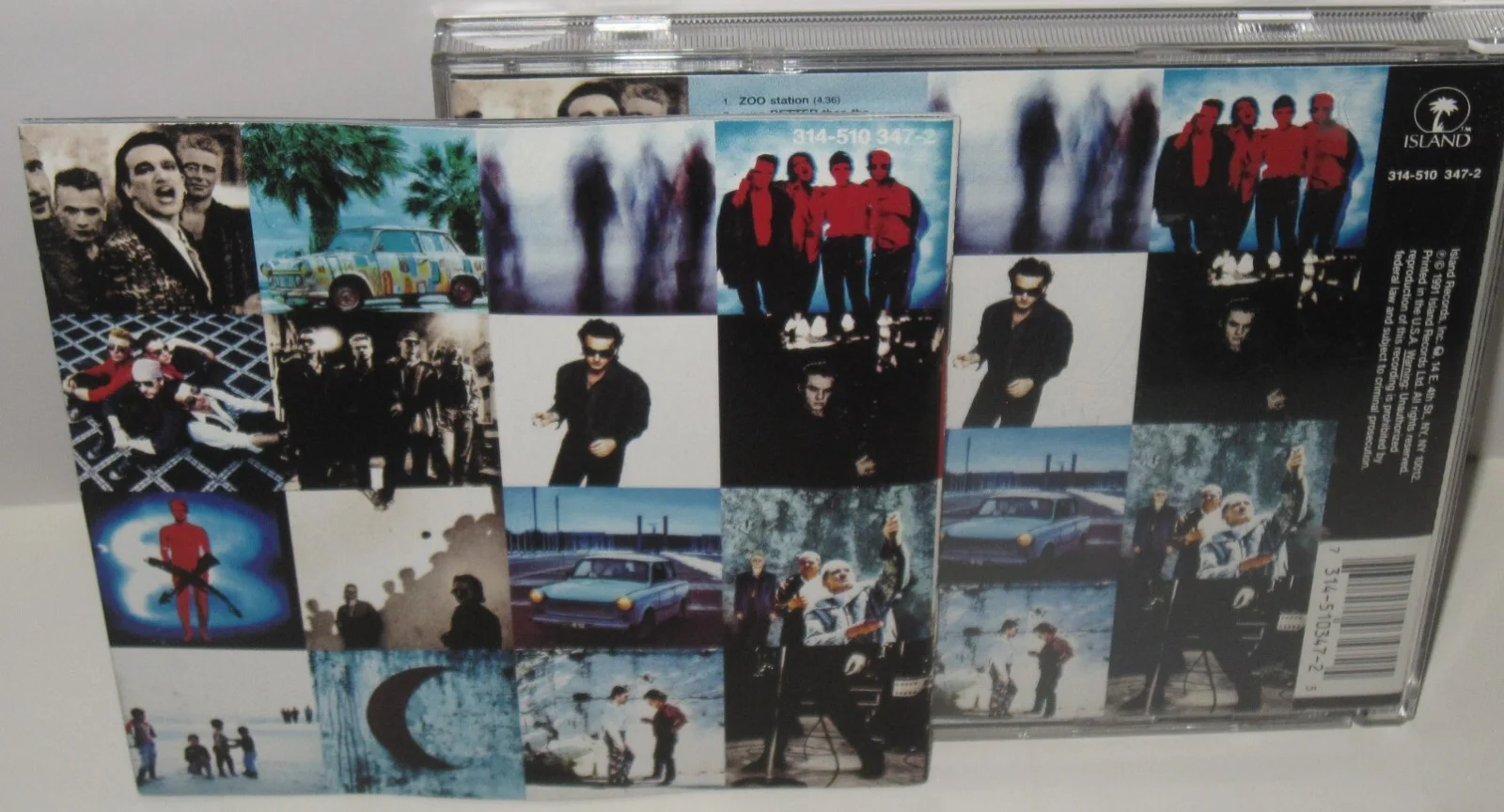 BONO SIGNED U2 ACHTUNG BABY CD BOOKLET CLASSIC ROCK AUTOGRAPH ONE JSA LOA, изображение 5