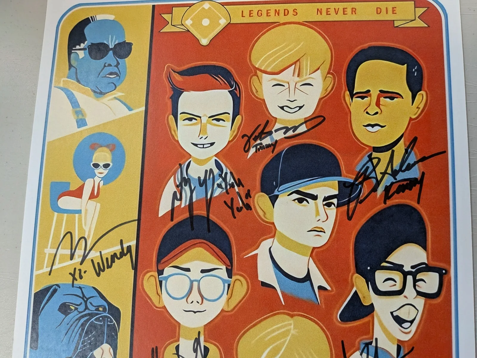 Marley Shelton +7 8x Cast Signed 11x17 Photo Poster The Sandlot JSA COA, изображение 2
