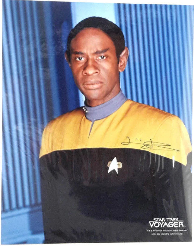 Tim Russ/Tuvok Star Trek Voyager Autograph 8x10 Color Photo- 7 Diff Available, image 3