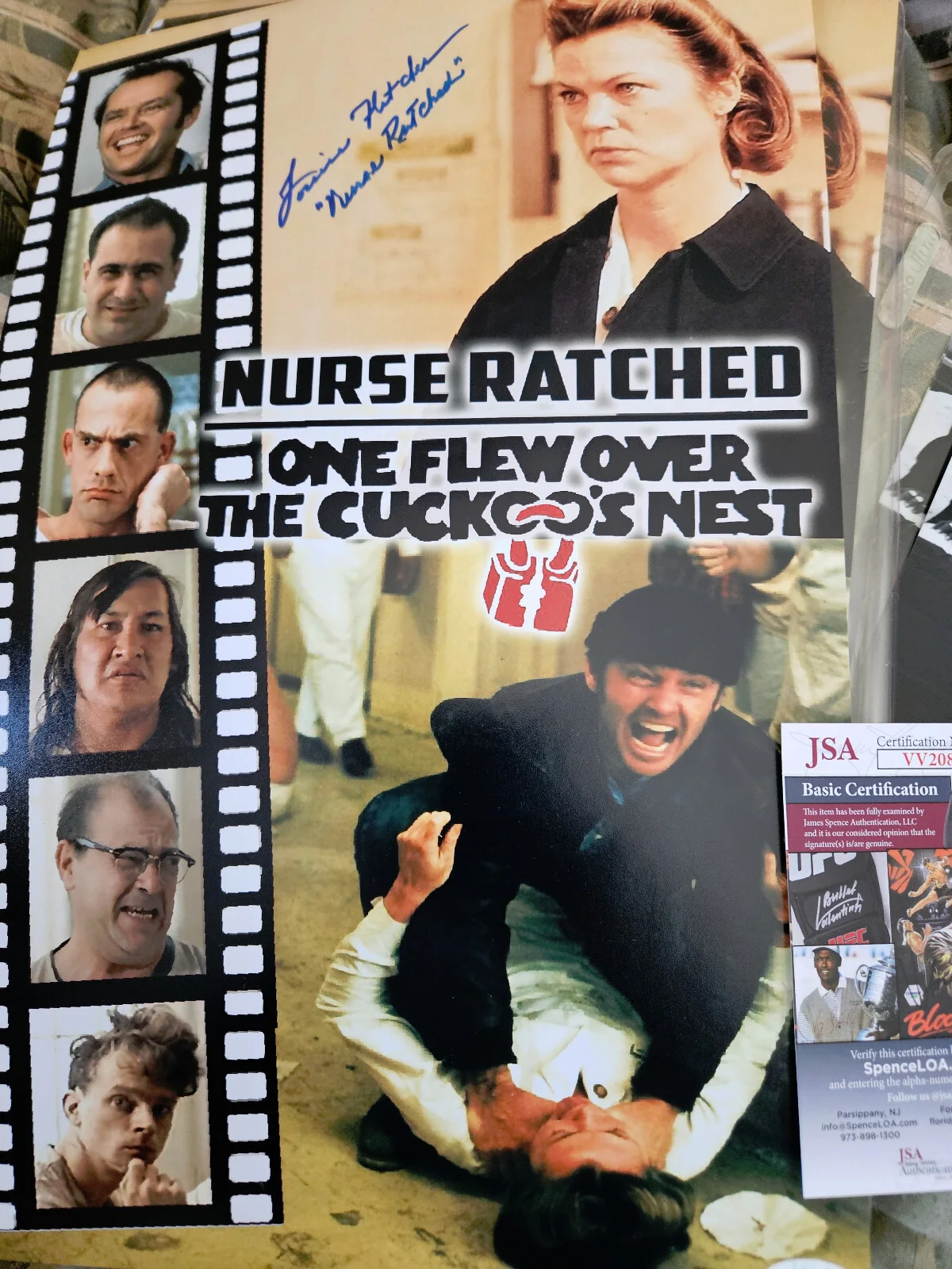 Louise Fletcher — The Cuckoo's Nest Nurse Ratched Louise Fletcher autographed 11x17 JSA Cert **