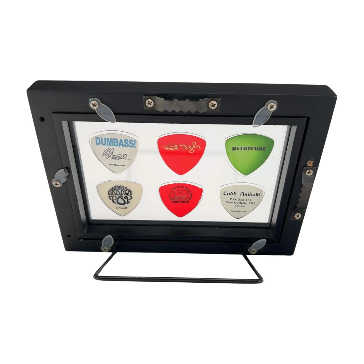 PLECTRUM SPECTRUM 4" x 6" ROUNDED BASS Guitar Pick Display-CLEAR-FRAME INCLUDED, image 4