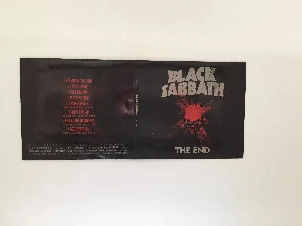 Black Sabbath "The End" Tour CD Original Factory Sealed +T-Shirt Limited, изображение 4