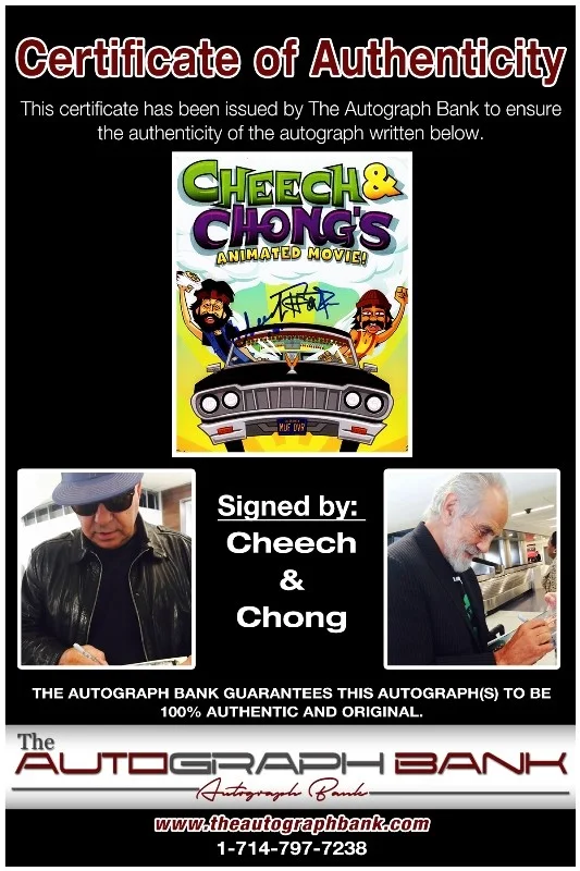 Cheech, Chong — Cheech & Chong authentic signed celebrity 8x10 photo W/Cert Autographed 42216c1, image 2