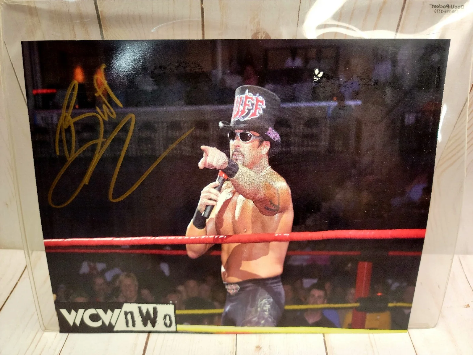 Buff Bagwell — WCW WWF NWO Wrestling MARCUS "BUFF" BAGWELL Signed 8x10 Photo Doc U-Pocket Sport, изображение 3