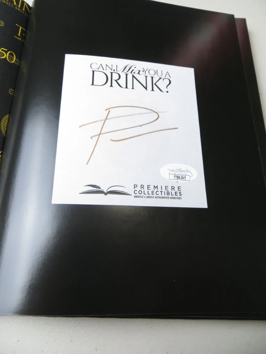 T-Pain Signed Autographed Hardcover Book Can I Mix You a Drink? JSA, изображение 2