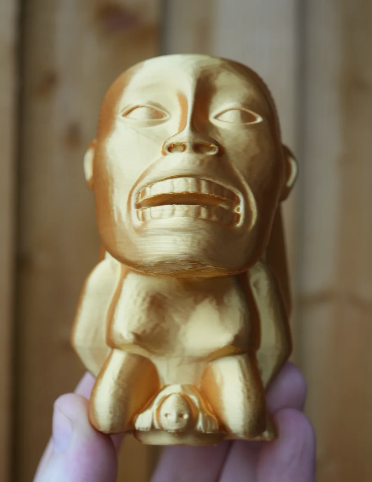 Indiana Jones Prop - The Golden Fertility Idol Model Statue in Gold / 11cm Tall, изображение 2