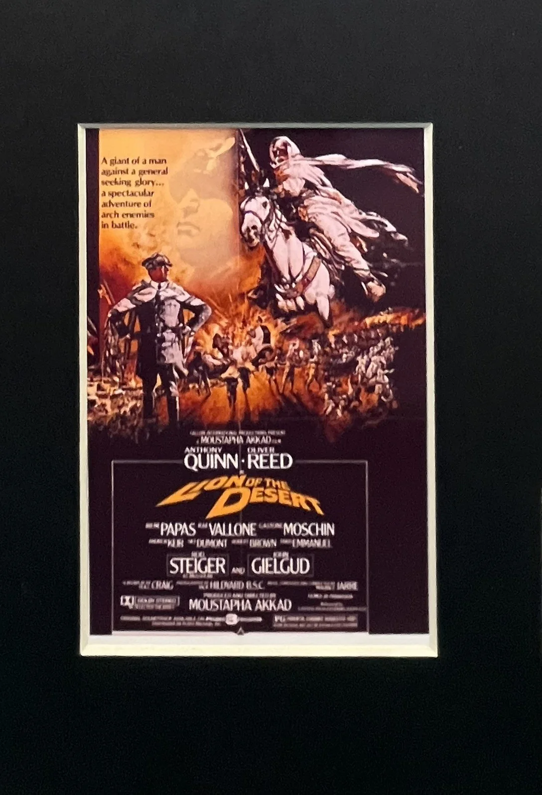 LION OF THE DESERT . 35mm Film Cell Mounted Display, image 3