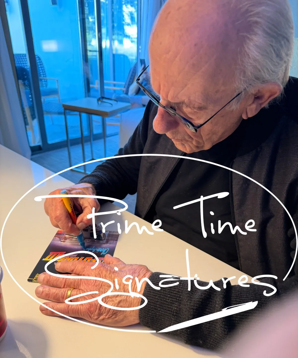 Christopher Lloyd — Christopher Lloyd Signed Hot Wheels Back to the Future Delorean Beckett Witness, image 2