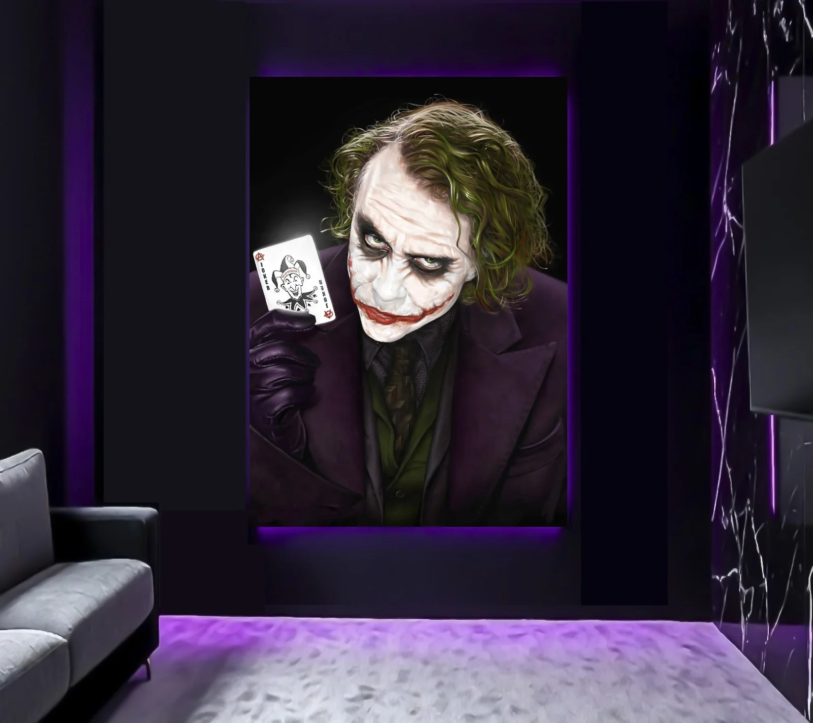 Large A0 Heath Ledger Joker So Serious Dark Knight Batman Movie Wall Art Poster, изображение 3