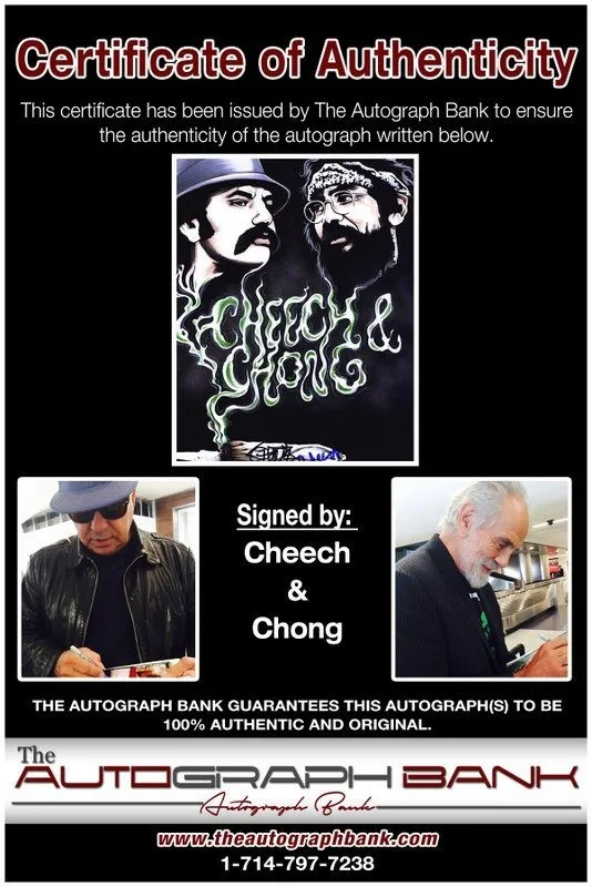 Cheech, Chong — Cheech & Chong authentic signed celebrity 8x10 photo W/Cert Autographed D10, image 2