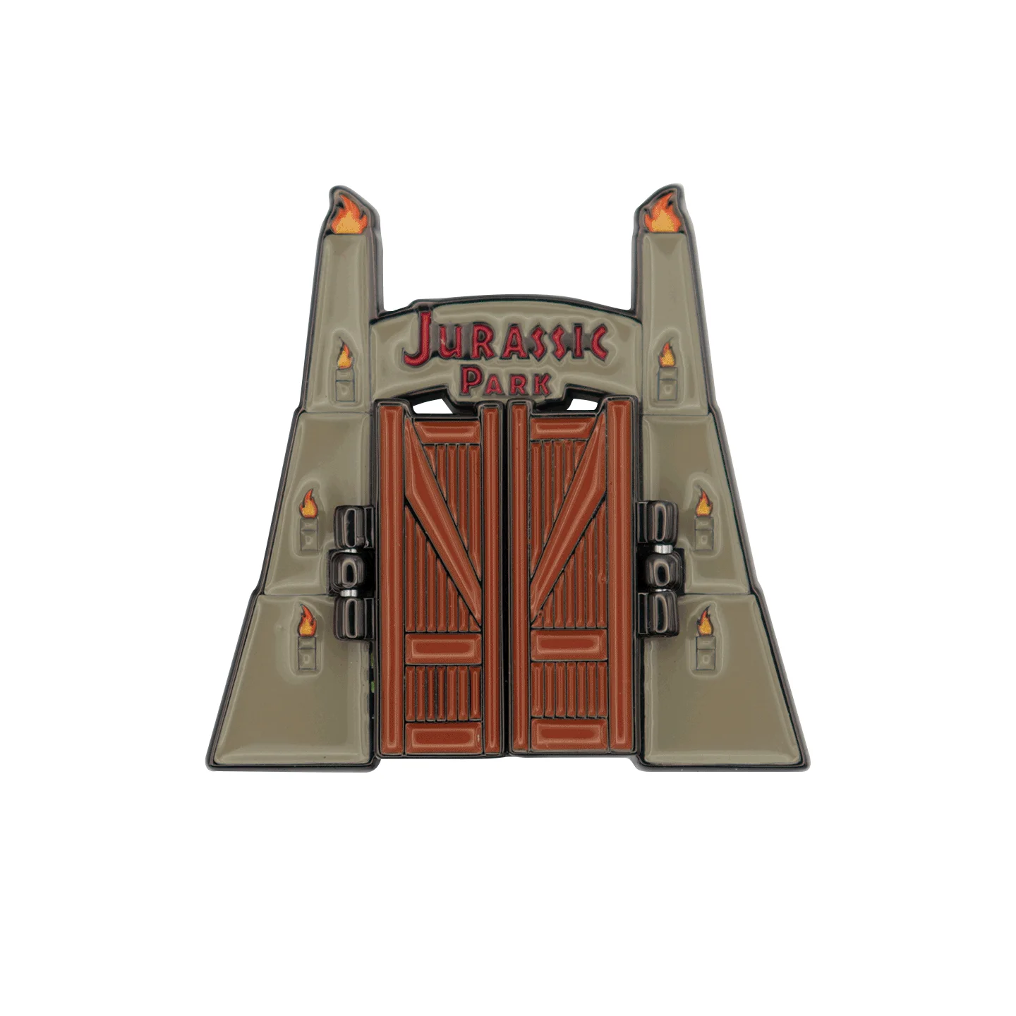 Jurassic Park Gates Limited Edition Hinged Enamel Pin Badge - Individual Number, изображение 3