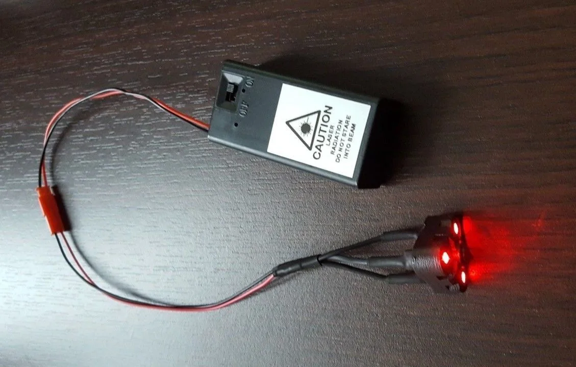 Tri-Laser for Predator bio mask #Aliens AVP # Halloween Cosplay 3 red dots laser, image 3