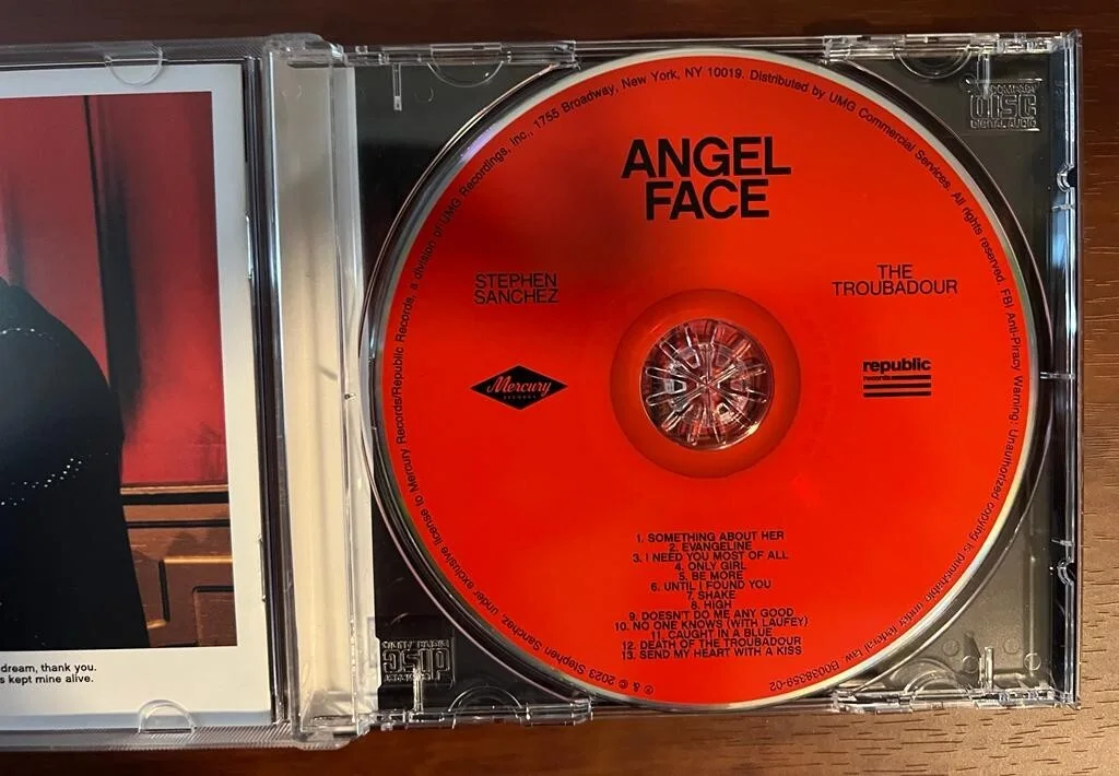 Stephen Sanchez "Angel Face" Signed Art Card + CD + Booklet, image 2