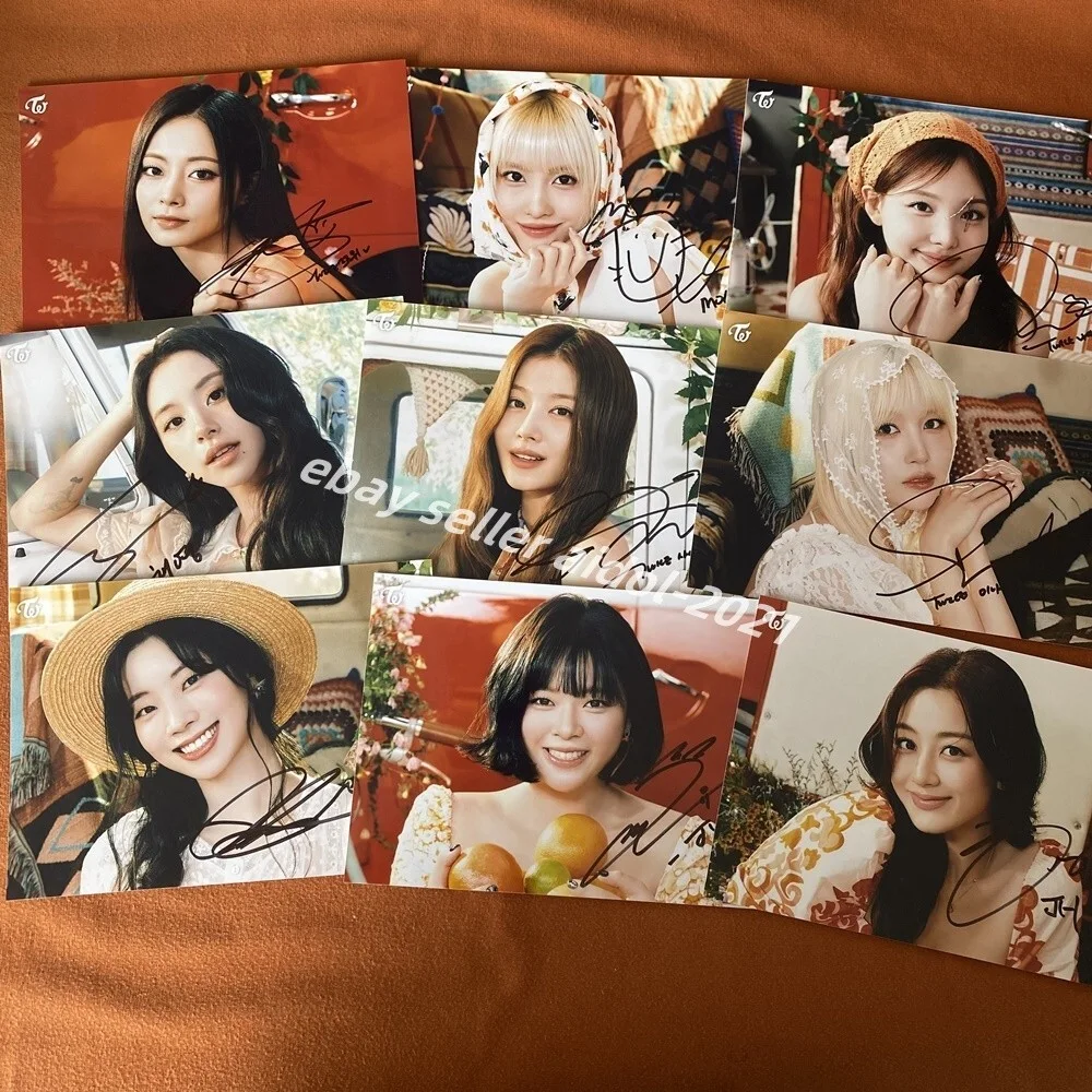 TWICE Autographed Signed Photo 5*7 K-POP Gifts Collection 2025, image 2