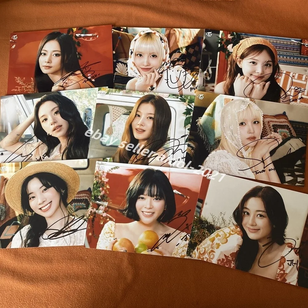 TWICE Autographed Signed Photo 5*7 K-POP Gifts Collection 2025, image 3