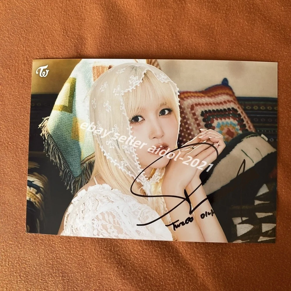 TWICE Autographed Signed Photo 5*7 K-POP Gifts Collection 2025, image 4