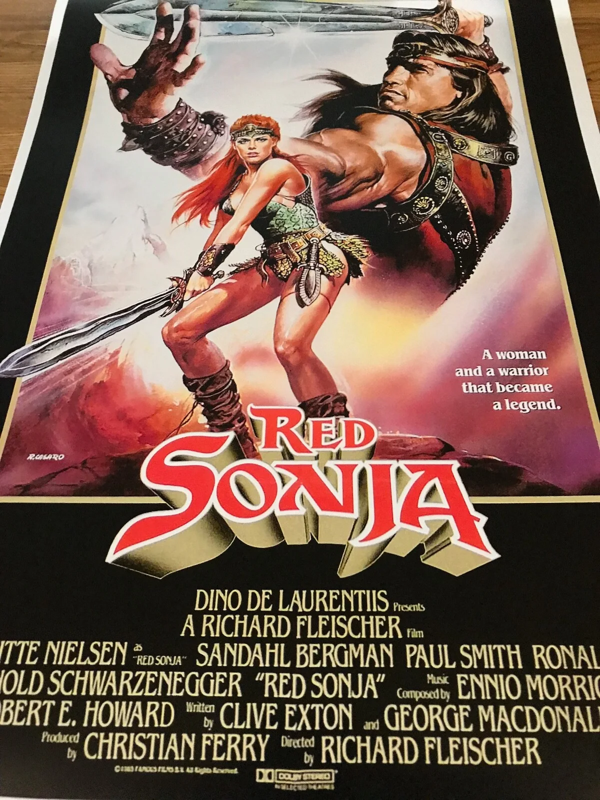 Large Movie Poster Red Sonja 420mm x 594mm (A2), image 2