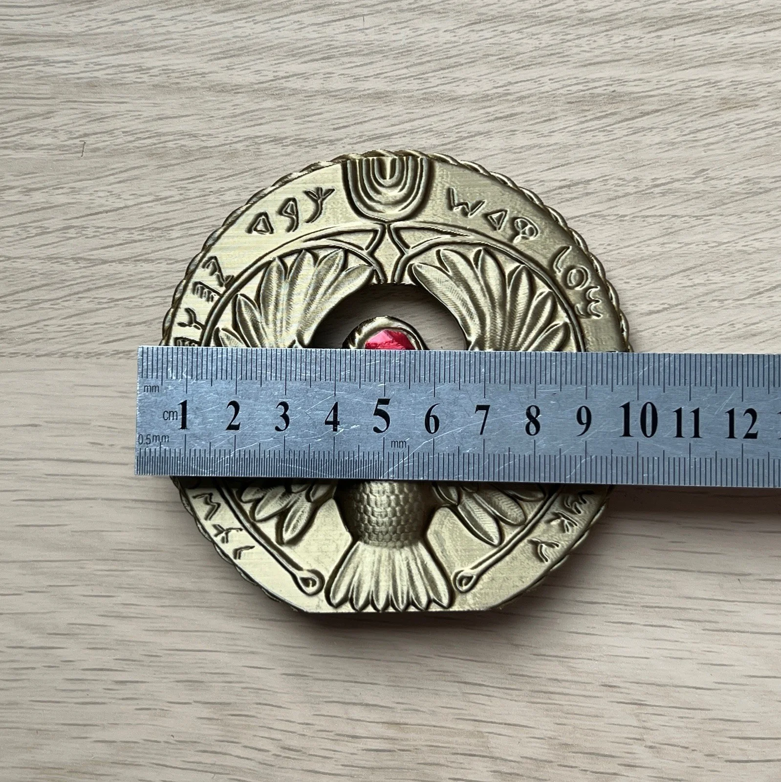 Indiana Jones Raiders of the Lost Ark Staff Ra Headpiece 3D Printed Replica Prop, image 3