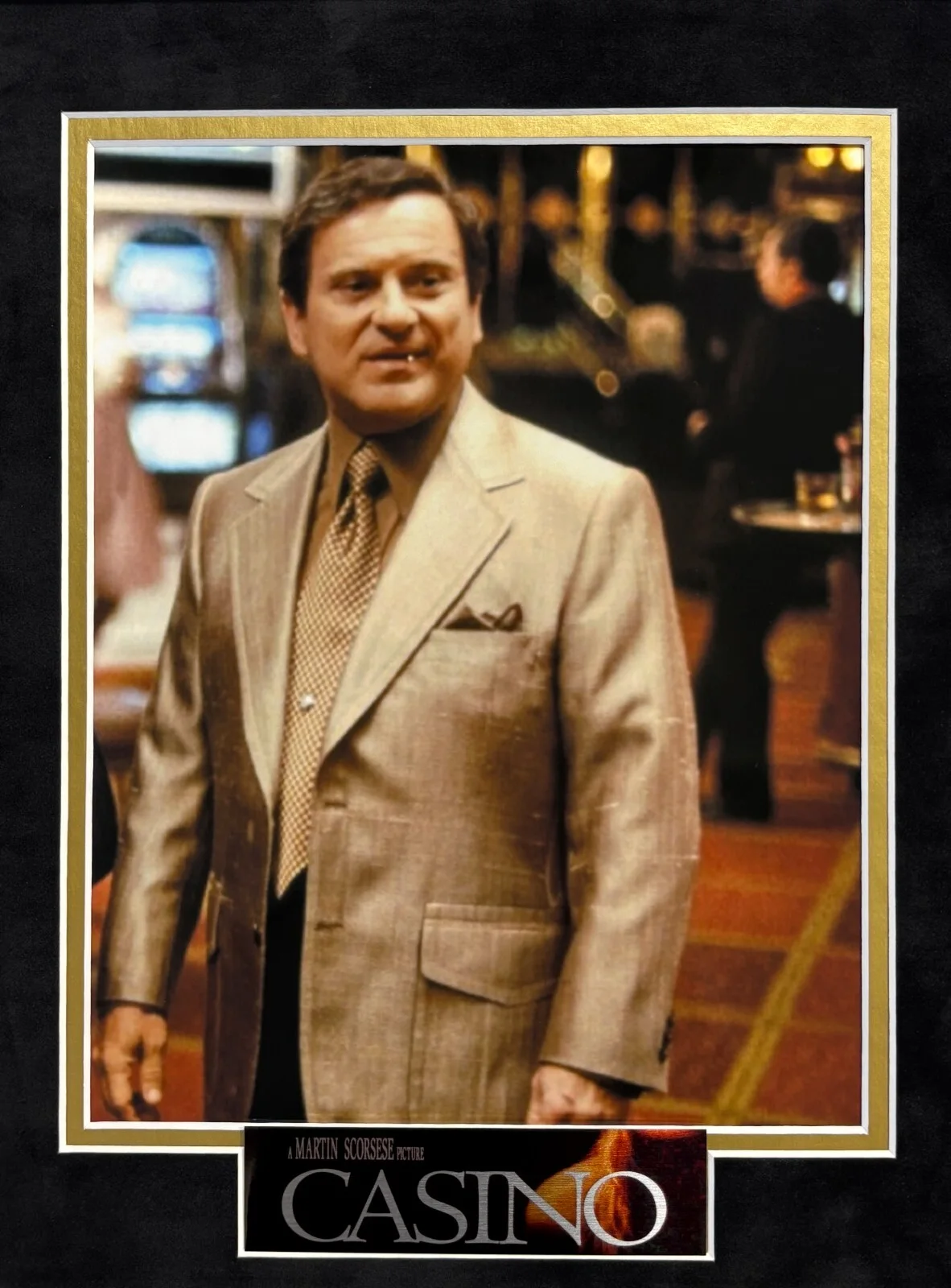 Joe Pesci Casino Movie Autographed Prop Gun Framed COA ASI Las Vegas Mafia, изображение 5