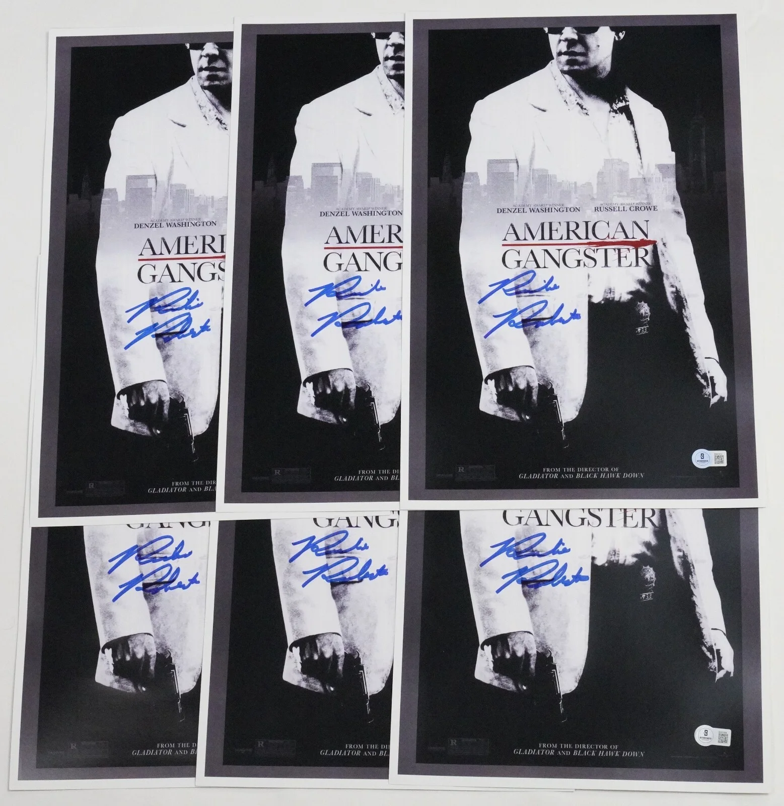 Richie Roberts — Richie Roberts Signed American Gangster 11x17 Movie Poster BAS COA Russell Crowe, изображение 5
