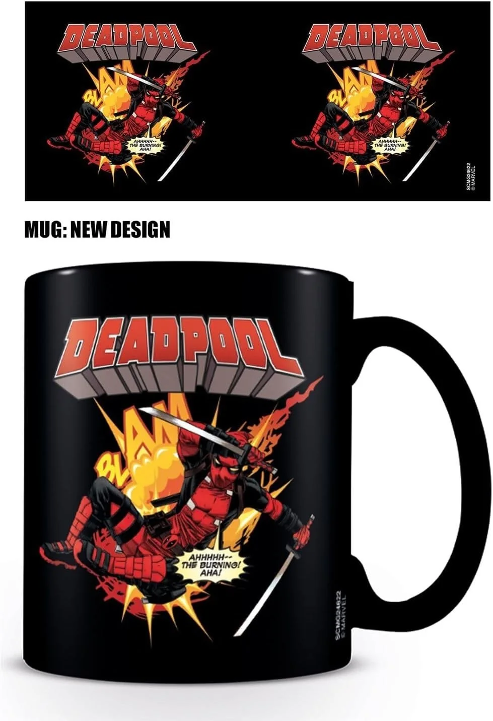 Deadpool Gift Set Coffee Mug, Coaster and Keychain Boxed Set Official Marvel, image 2