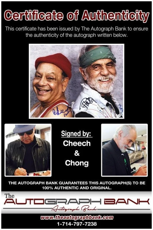 Cheech, Chong — Cheech & Chong authentic signed celebrity 8x10 photo W/Cert Autographed D12, image 2