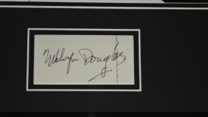 Melvyn Douglas Signed Framed 16x20 Photo Display, image 2