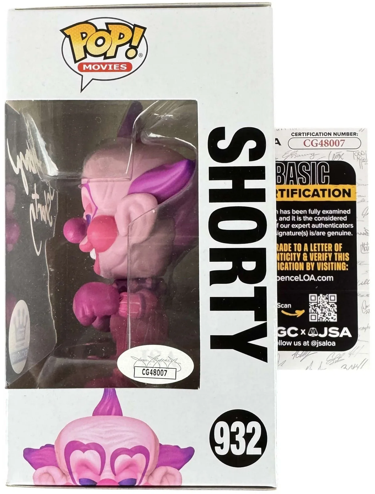 Geno Ponza — Geno Ponza signed Funko Pop Shorty Killer Klowns from Outer Space, image 2
