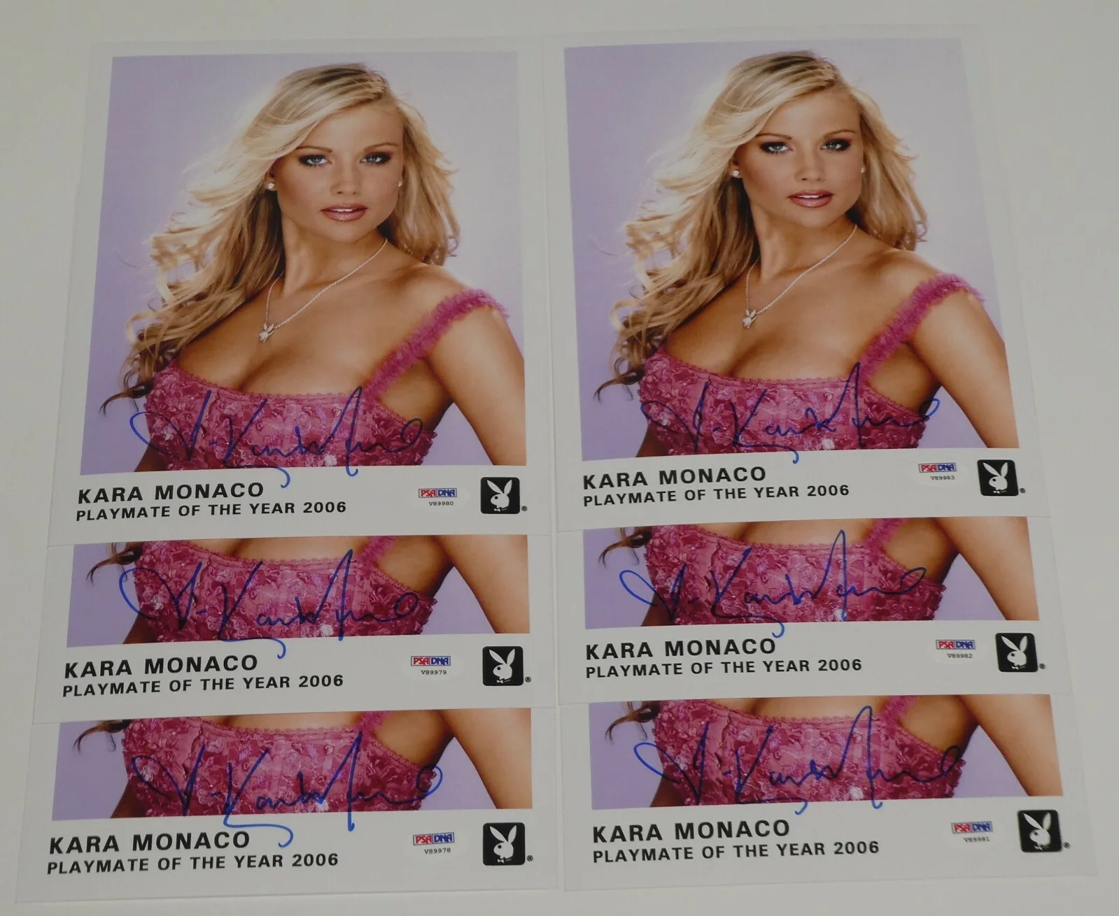 Kara Monaco Signed Official Playboy Headshot 8x10 Photo PSA/DNA COA PMOY 2006 06, image 2