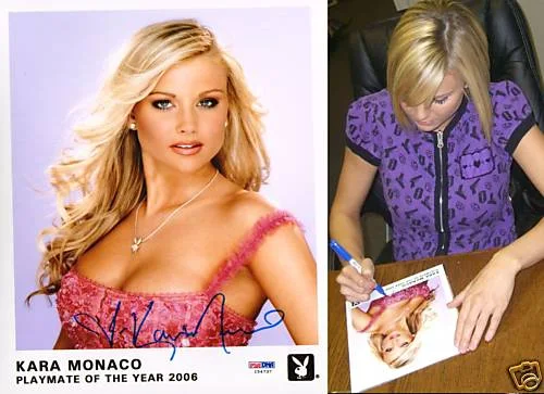 Kara Monaco Signed Official Playboy Headshot 8x10 Photo PSA/DNA COA PMOY 2006 06, image 4