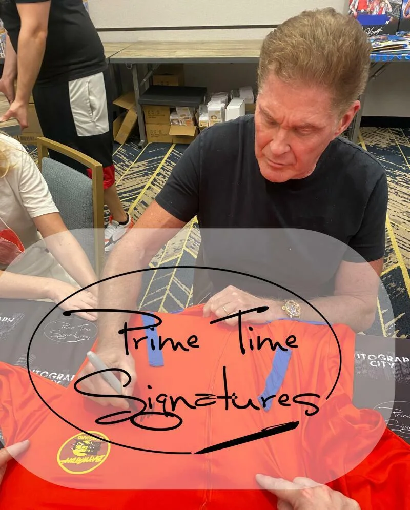 DAVID HASSELHOFF — DAVID HASSELHOFF SIGNED BAYWATCH JACKET AUTHENTIC AUTOGRAPH PROOF BECKETT COA, изображение 3