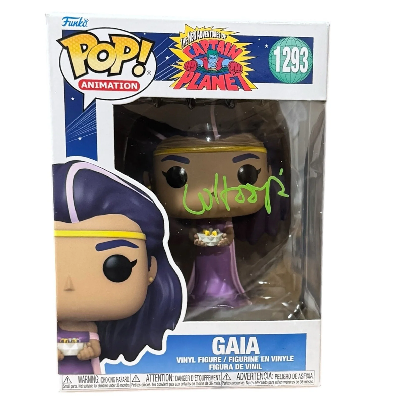 Whoopi Goldberg — Whoopi Goldberg Signed Captain Planet Gaia Funko Pop Autograph Beckett COA