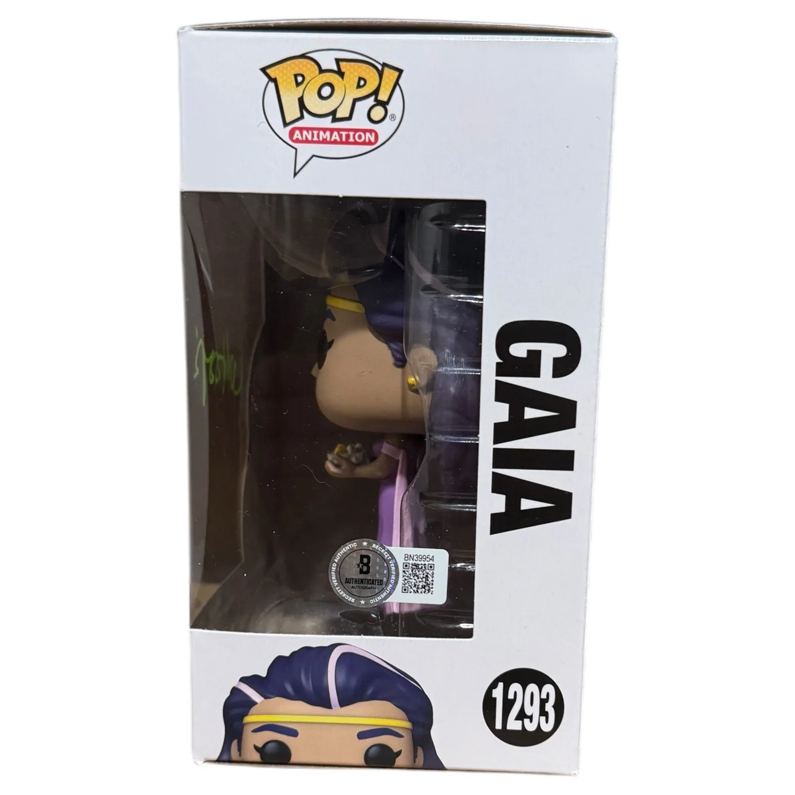 Whoopi Goldberg — Whoopi Goldberg Signed Captain Planet Gaia Funko Pop Autograph Beckett COA, изображение 2