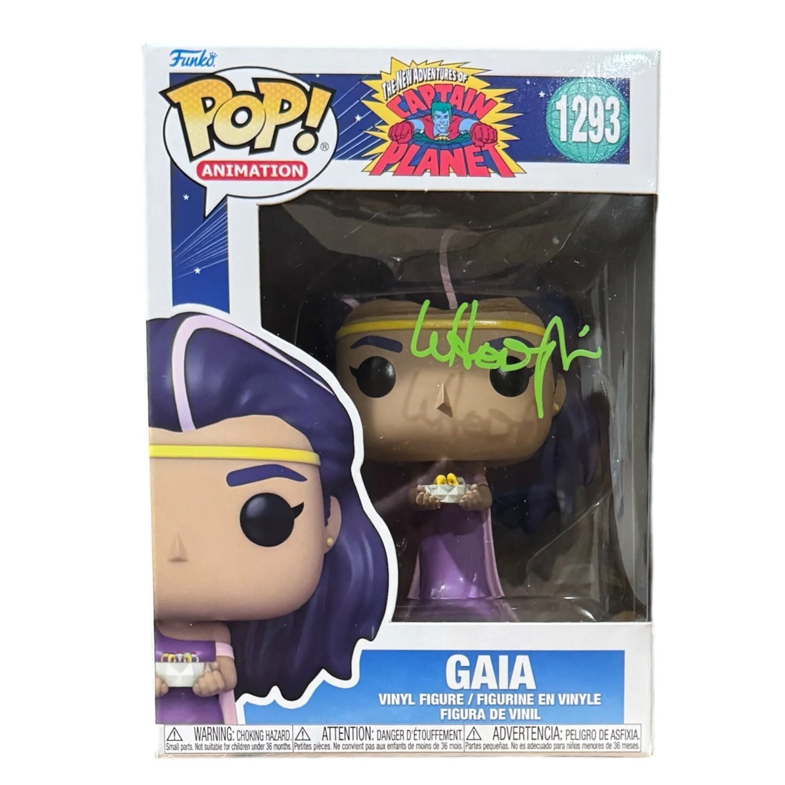 Whoopi Goldberg — Whoopi Goldberg Signed Captain Planet Gaia Funko Pop Autograph Beckett COA, изображение 5