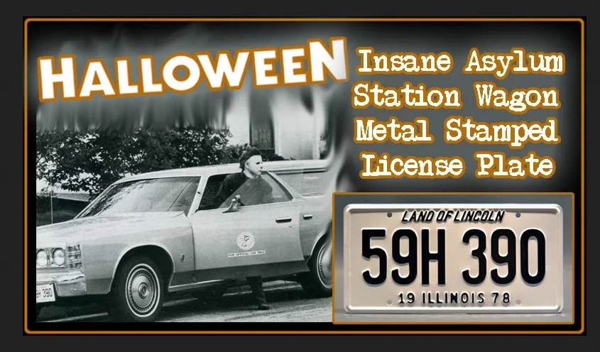 Nick Castle — NICK CASTLE SIGNED HALLOWEEN MOVIE MICHAEL MYERS LICENSE PLATE BECKETT BAS COA, image 5