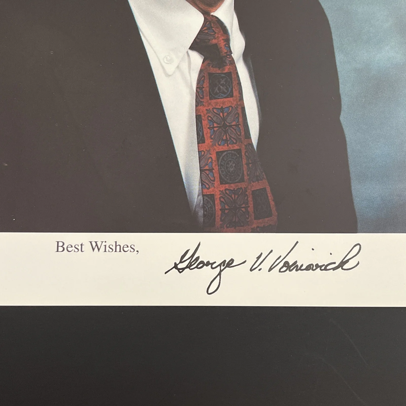 Senator George Volnovich Ohio: Signed Political Leader Photo 8x10 “ / KSK, изображение 2