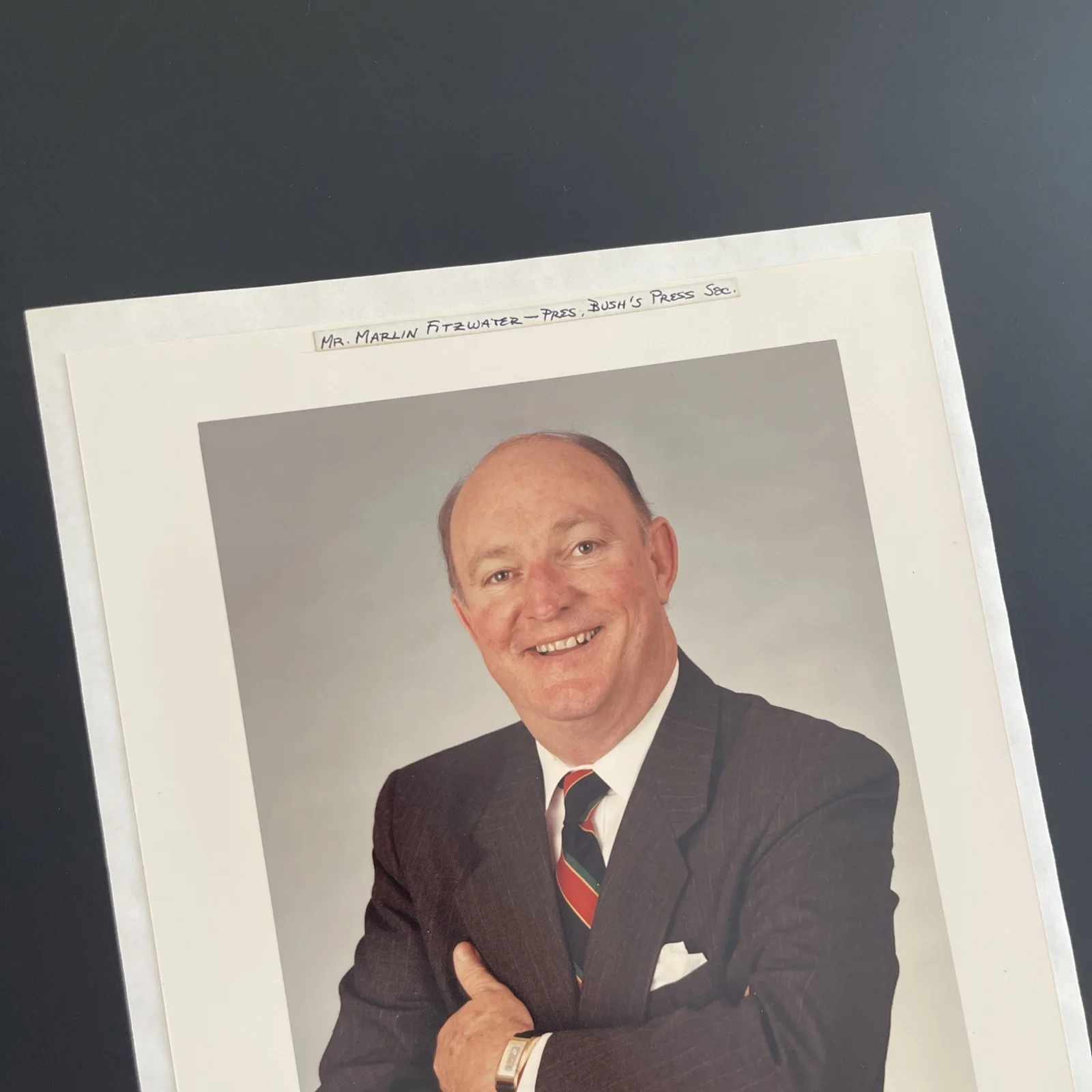 Press Secretary Marlin Fitzwater: Signed Political Leader Photo 8x10 “ / KSK, изображение 3