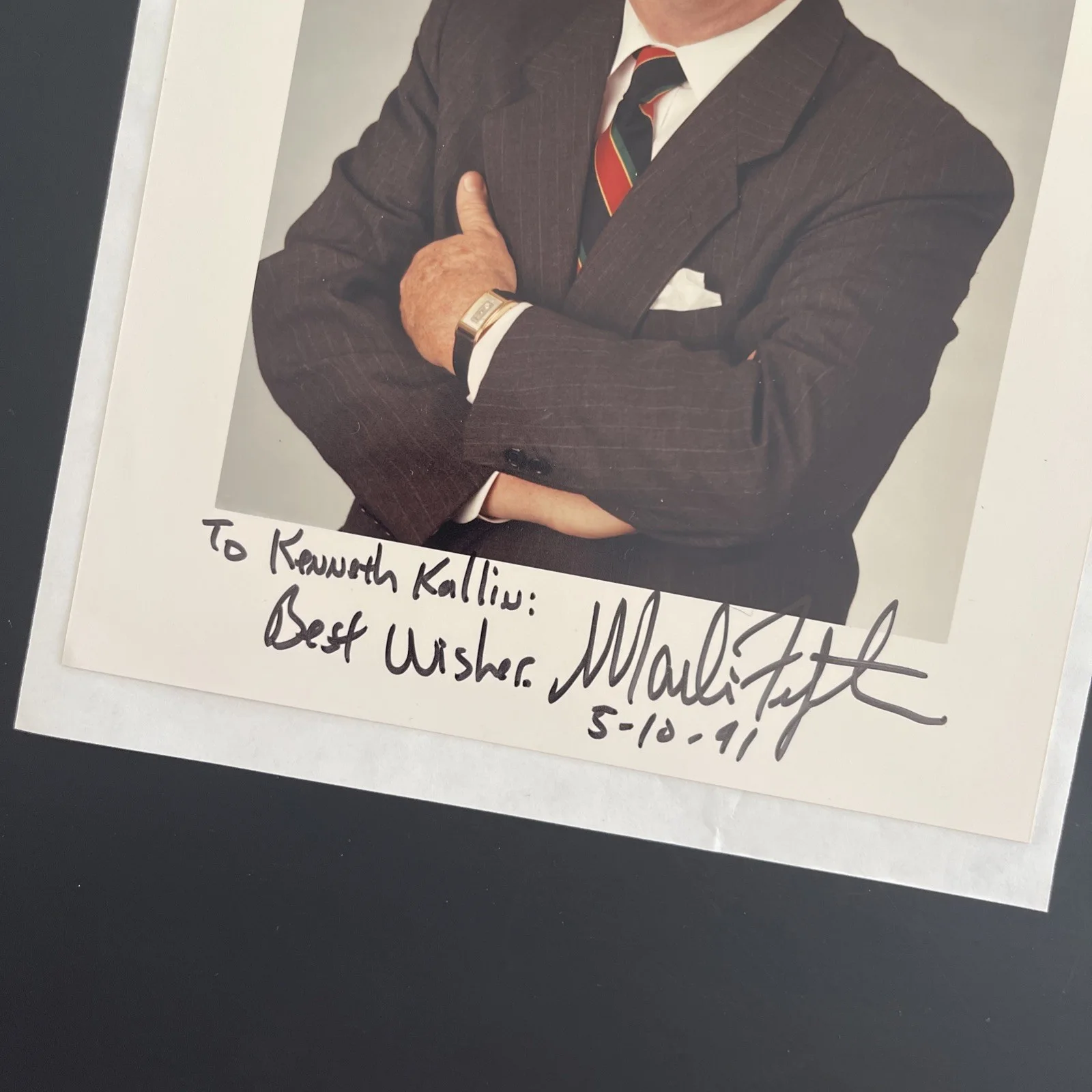 Press Secretary Marlin Fitzwater: Signed Political Leader Photo 8x10 “ / KSK, изображение 4